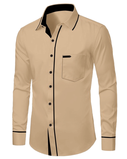     			SHREE VASTRA HOUSE Rayon Regular Fit Solids Full Sleeves Men's Casual Shirt - Gold ( Pack of 1 )