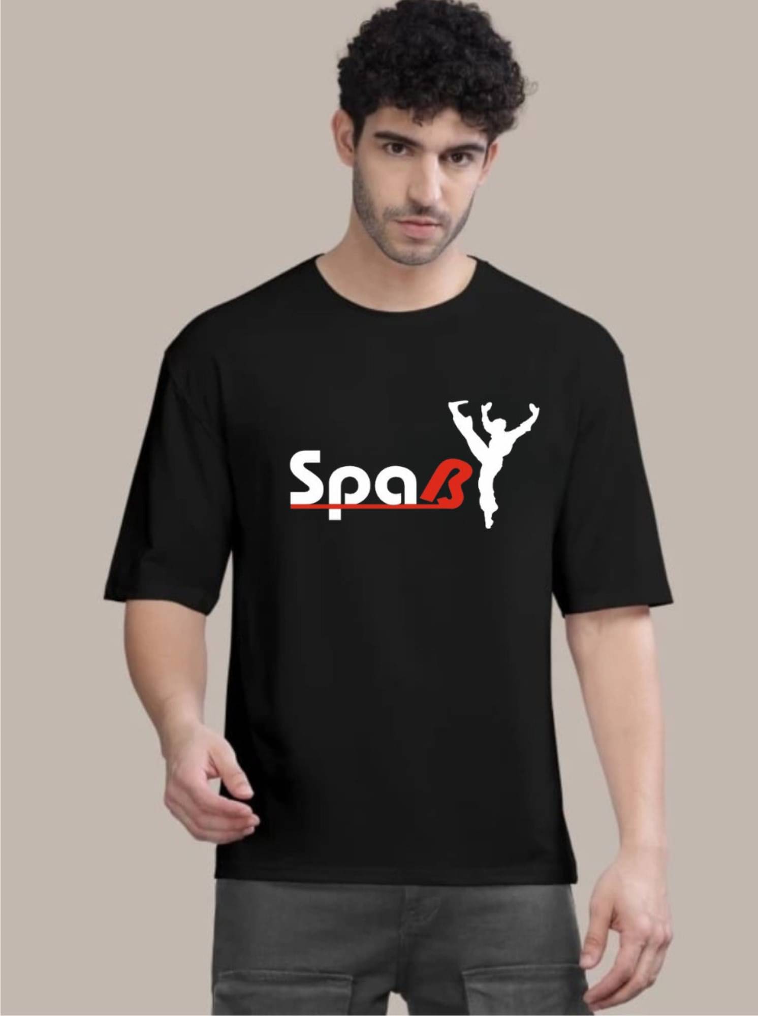     			SPAB Men Cotton Regular Fit Printed T-Shirt ( White )