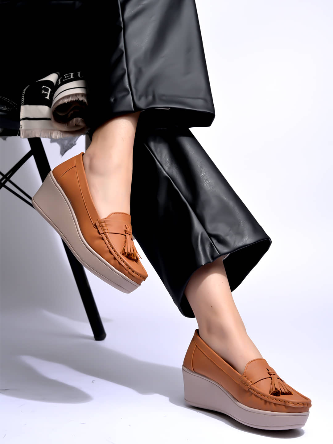 Shoetopia Tan Women's Loafers - Casual Shoes | Buy online on ZillyBuy