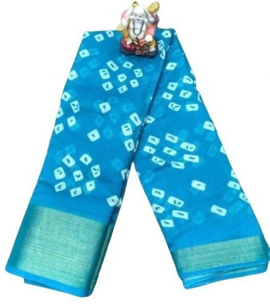     			Suali Art Silk Printed Saree With Unstitched Blouse Piece ( Multicolor )