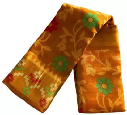 Suali Art Silk Printed Saree With Unstitched Blouse Piece ( Yellow ) Suali Art Silk Printed Saree With Unstitched Blouse Piece ( Yellow )