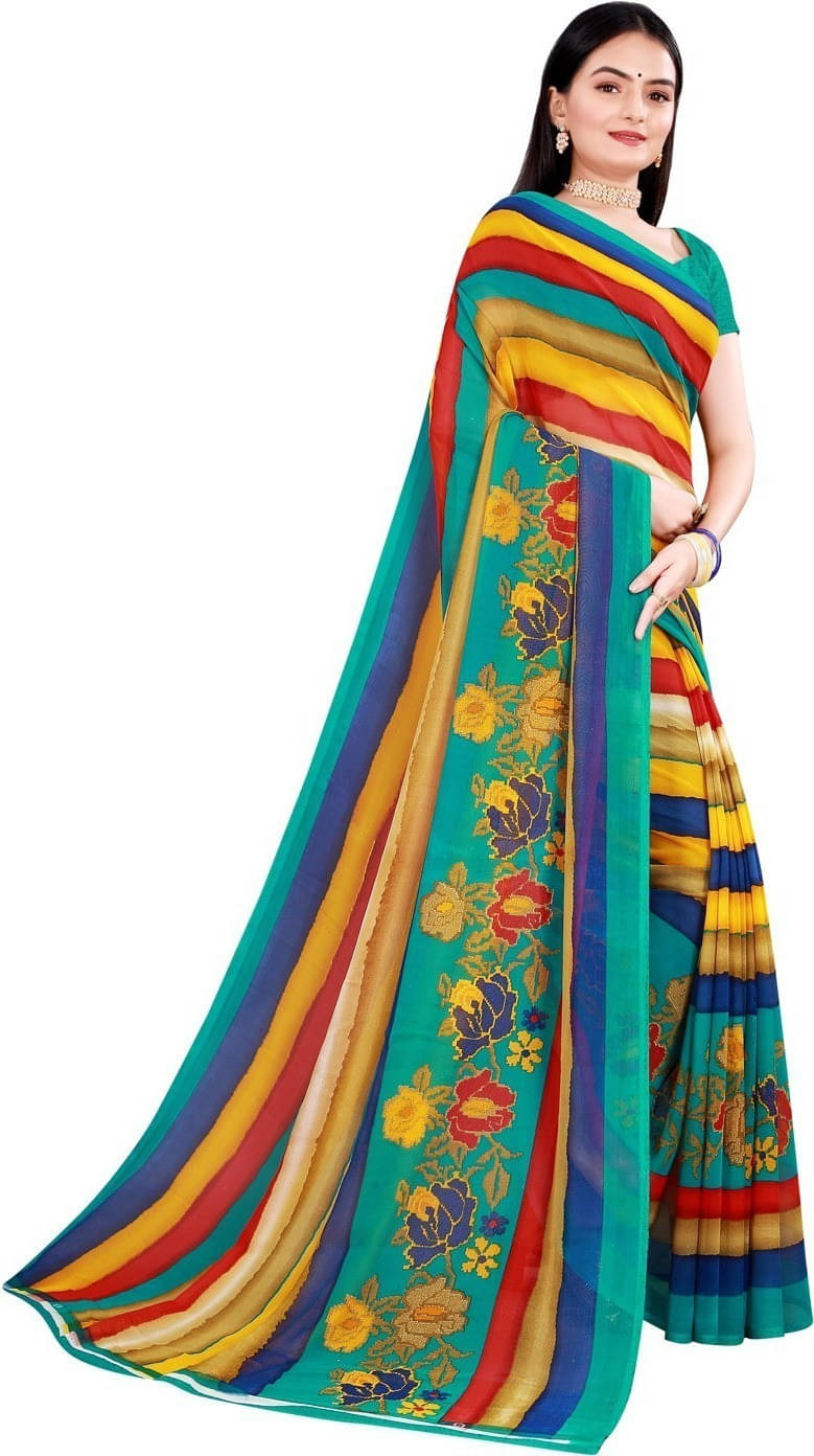 Suali Art Silk Self Design Saree With Unstitched Blouse Piece ( Multicolor ) Suali Art Silk Self Design Saree With Unstitched Blouse Piece ( Multicolor )