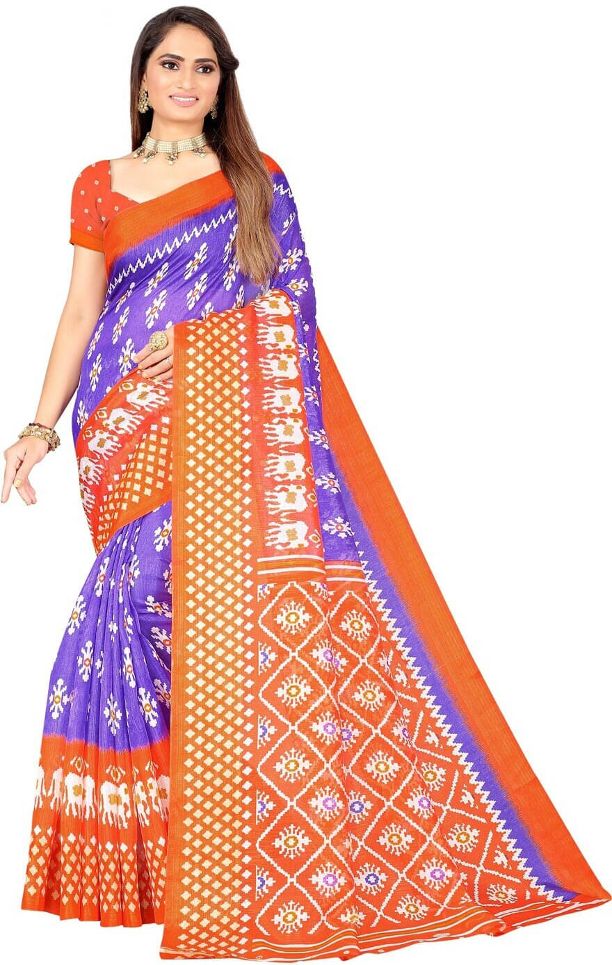 Suali Art Silk Self Design Saree With Unstitched Blouse Piece ( Purple ) Suali Art Silk Self Design Saree With Unstitched Blouse Piece ( Purple )
