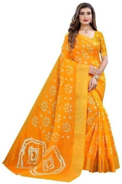     			Suali Art Silk Self Design Saree With Unstitched Blouse Piece ( Yellow )