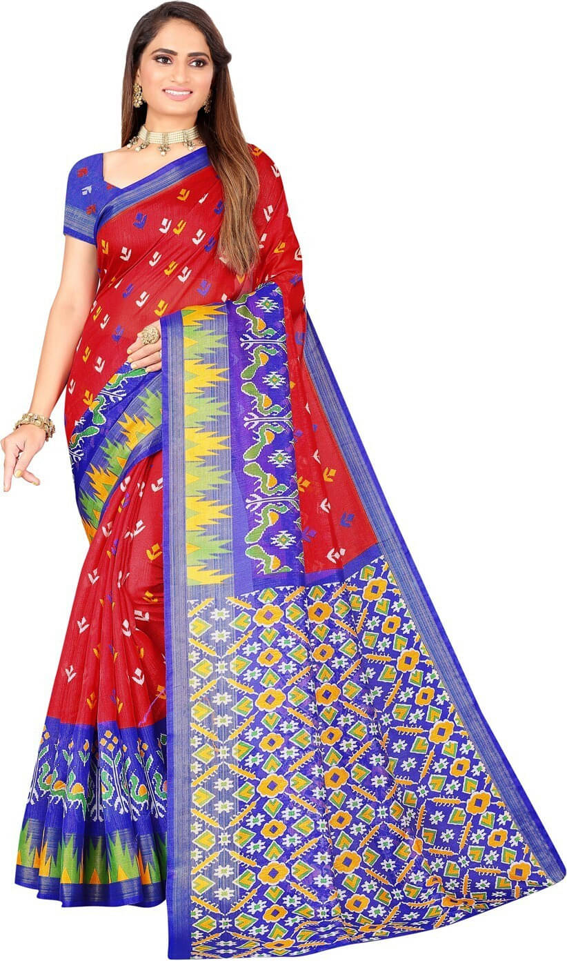     			Suali Art Silk Self Design Saree With Unstitched Blouse Piece ( Multicolor )
