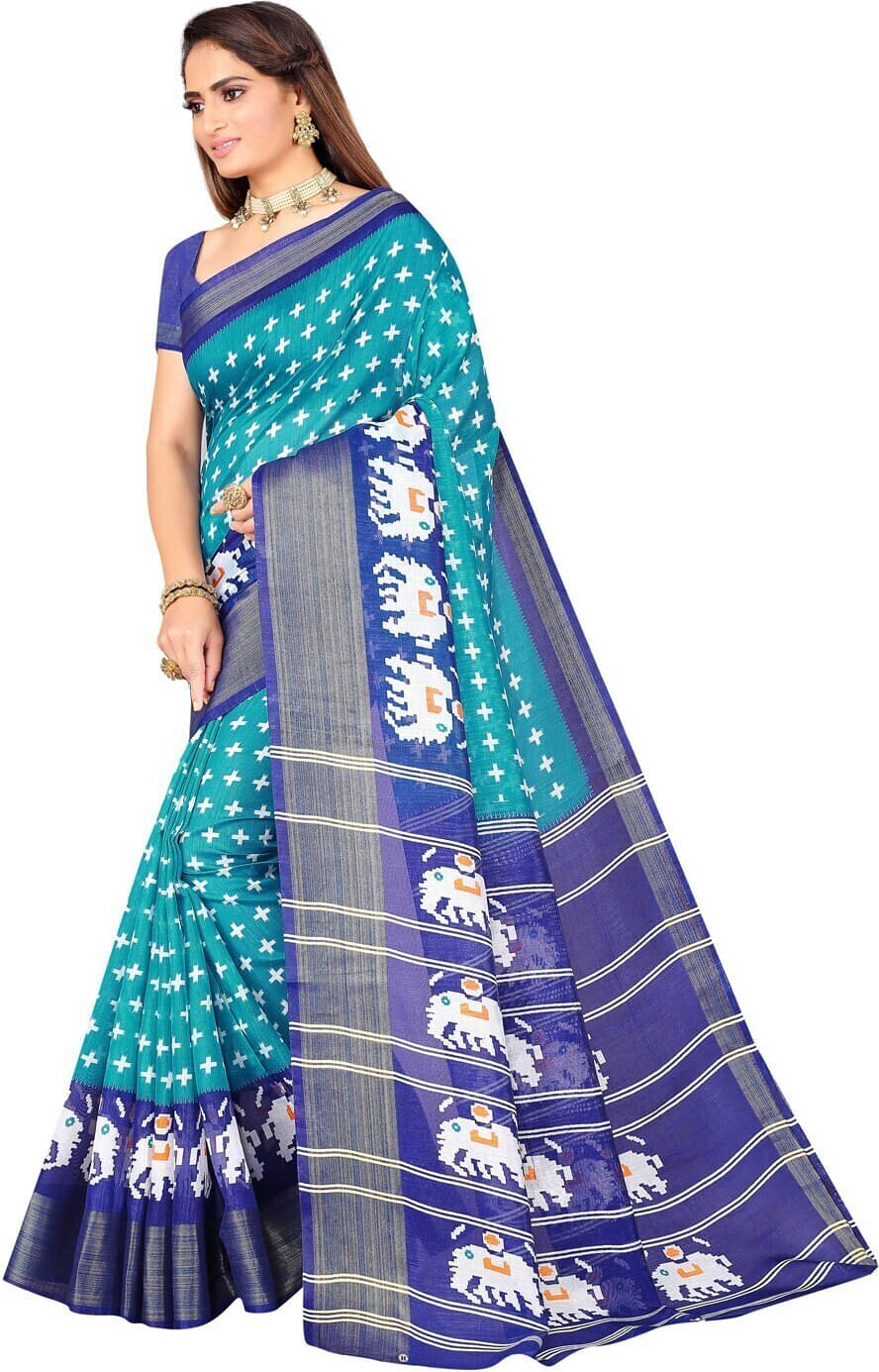 Suali Art Silk Solid Saree With Unstitched Blouse Piece ( Multicolor ) Suali Art Silk Solid Saree With Unstitched Blouse Piece ( Multicolor )