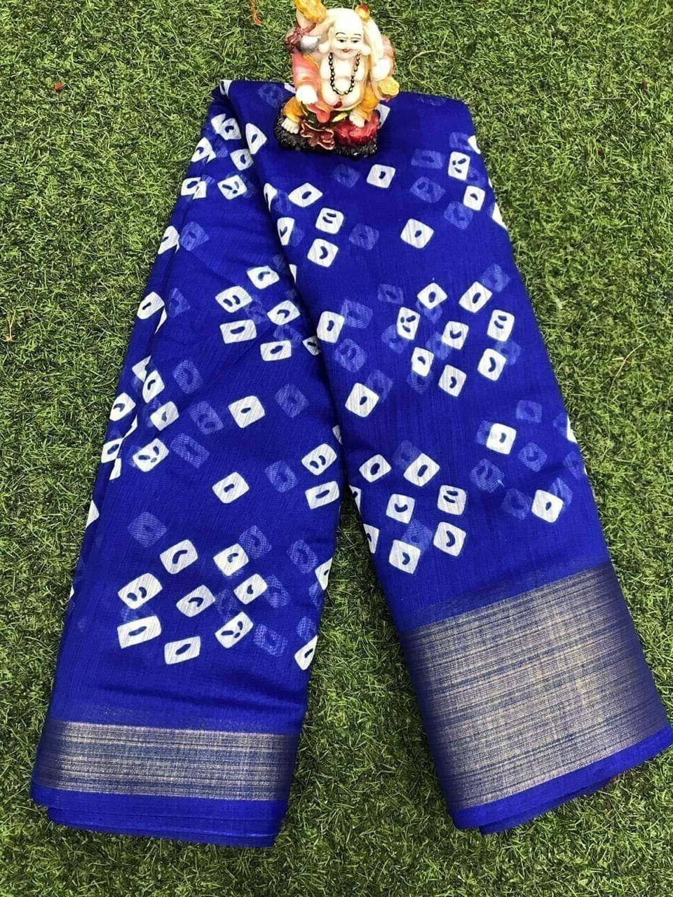     			Suali Art Silk Woven Saree With Unstitched Blouse Piece ( Blue )