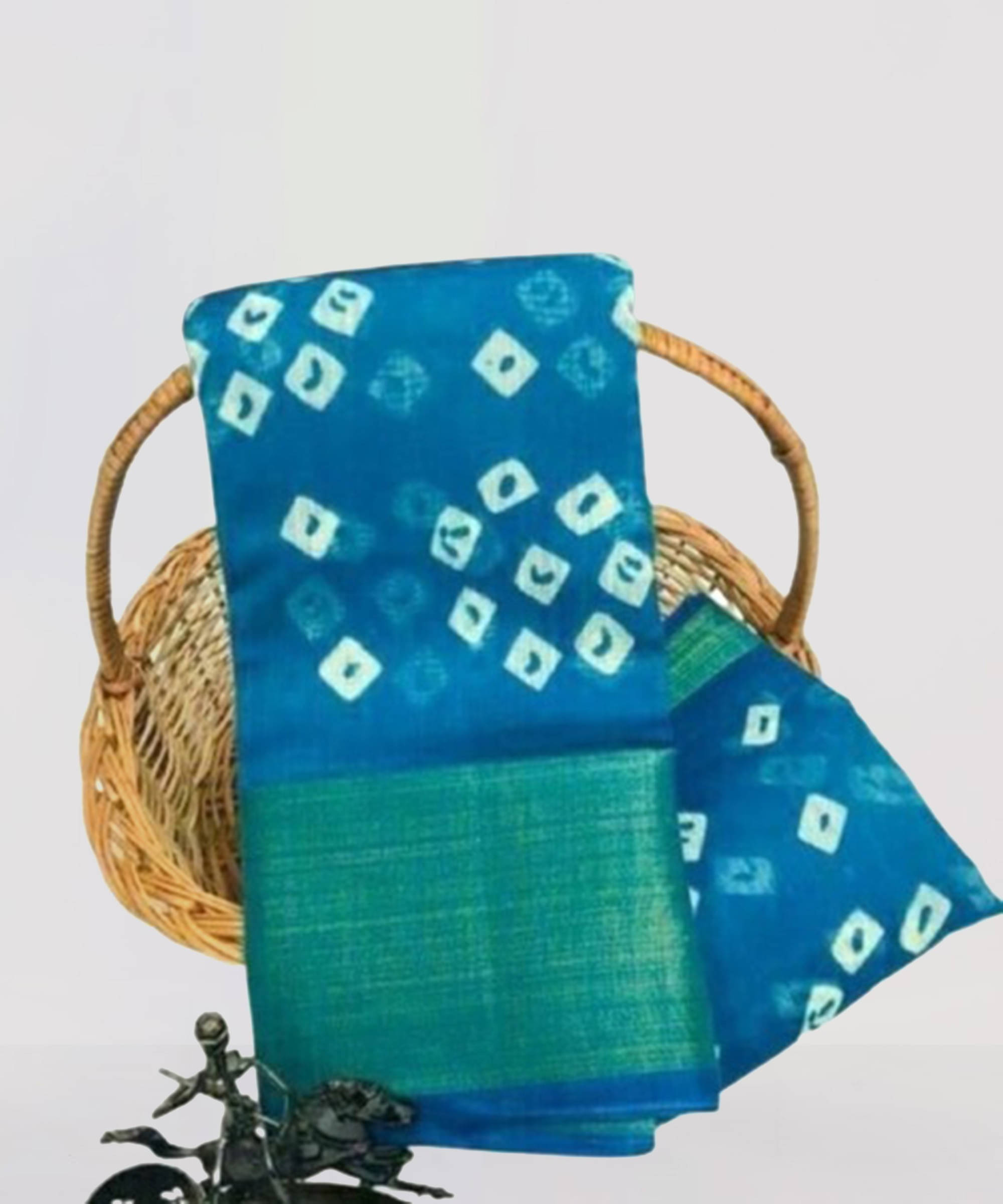     			Suali Art Silk Woven Saree With Unstitched Blouse Piece ( Light Blue )