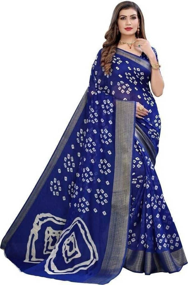     			Suali Art Silk Woven Saree With Unstitched Blouse Piece ( Blue )