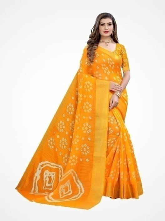     			Suali Art Silk Woven Saree With Unstitched Blouse Piece ( Mustard )