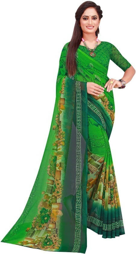     			Suali Art Silk Woven Saree With Unstitched Blouse Piece ( Green )