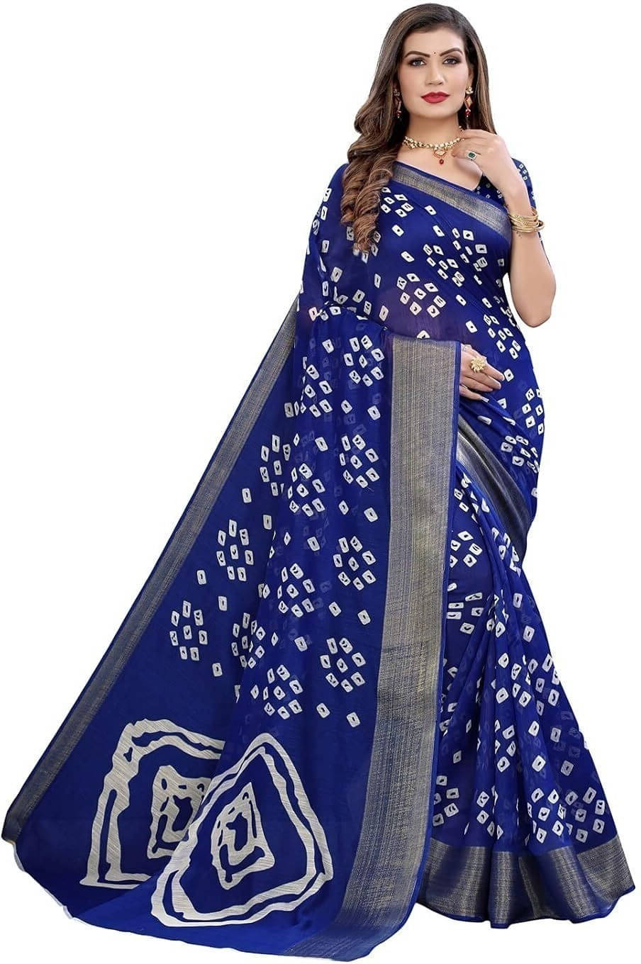     			Suali Art Silk Woven Saree With Unstitched Blouse Piece ( Blue )