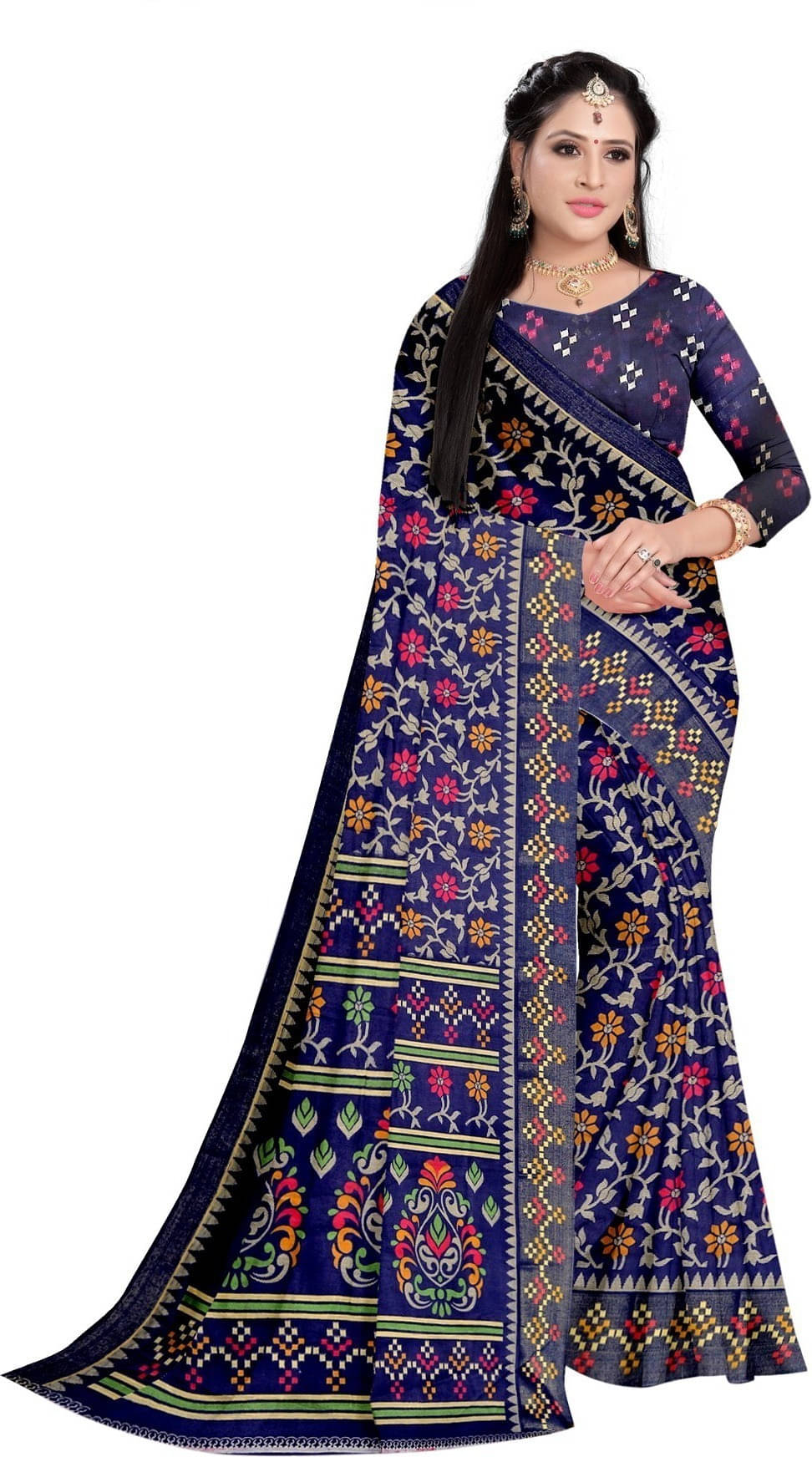 Suali Art Silk Woven Saree With Unstitched Blouse Piece ( Blue ) Suali Art Silk Woven Saree With Unstitched Blouse Piece ( Blue )