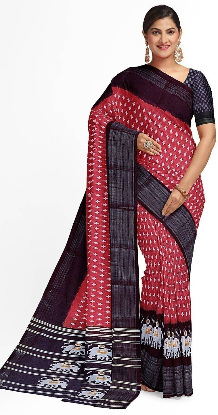 Suali Cotton Blend Printed Saree With Unstitched Blouse Piece ( Multicolor ) Suali Cotton Blend Printed Saree With Unstitched Blouse Piece ( Multicolor )