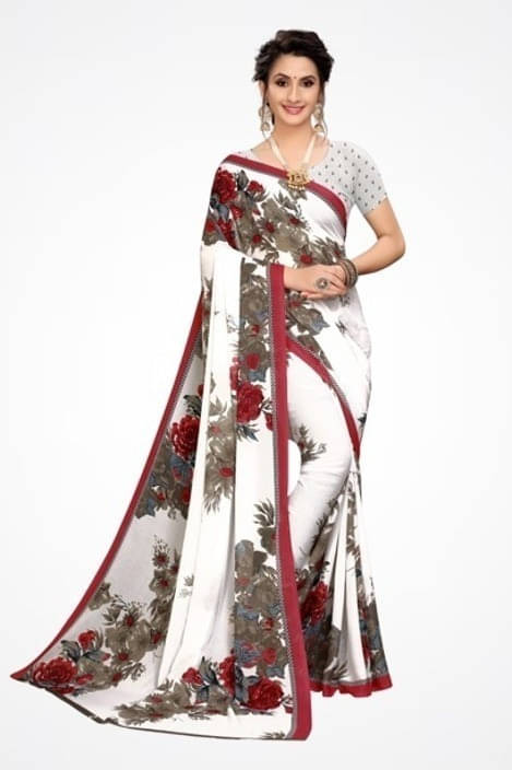     			Suali Cotton Blend Self Design Saree With Unstitched Blouse Piece ( Maroon )