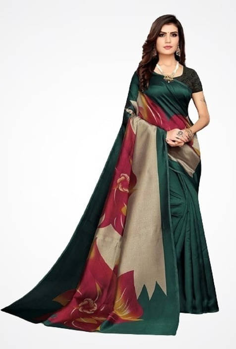     			Suali Cotton Blend Self Design Saree With Unstitched Blouse Piece ( Blue )