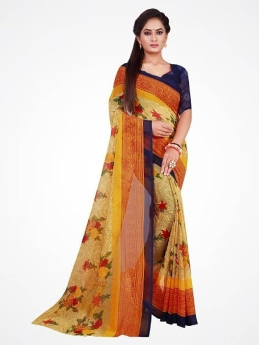 Suali Cotton Blend Self Design Saree With Unstitched Blouse Piece ( Beige ) Suali Cotton Blend Self Design Saree With Unstitched Blouse Piece ( Beige )