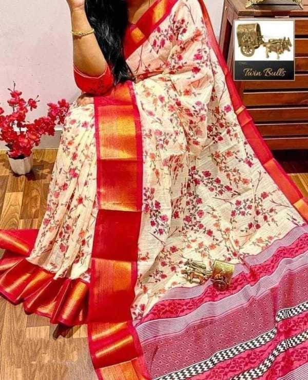 Suali Cotton Blend Solid Saree With Unstitched Blouse Piece ( Beige ) Suali Cotton Blend Solid Saree With Unstitched Blouse Piece ( Beige )