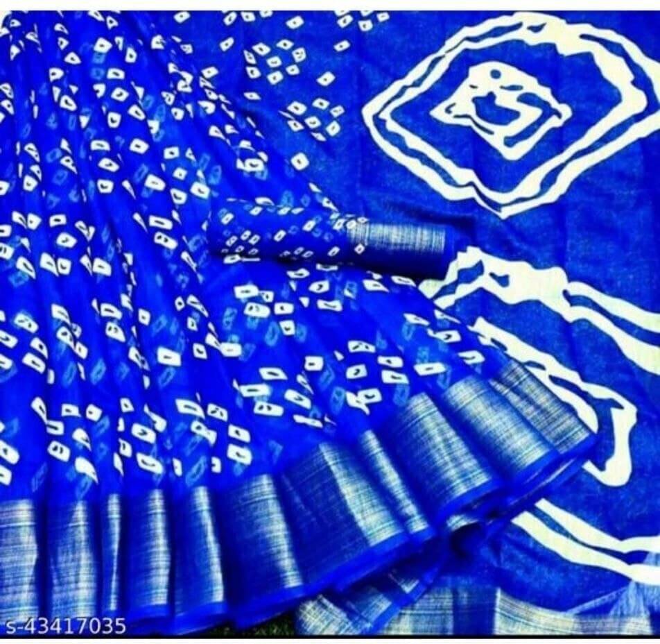 Suali Cotton Printed Saree With Unstitched Blouse Piece ( Purple ) Suali Cotton Printed Saree With Unstitched Blouse Piece ( Purple )