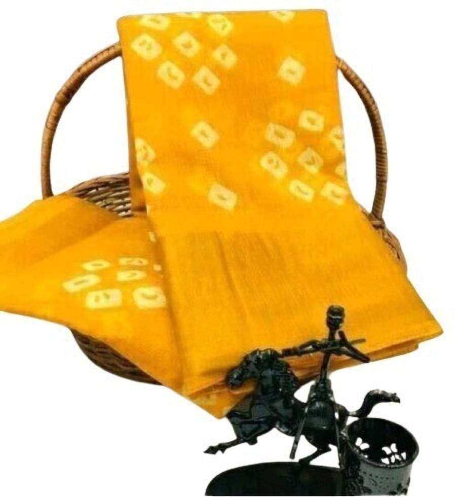 Suali Cotton Silk Printed Saree With Unstitched Blouse Piece ( Yellow ) Suali Cotton Silk Printed Saree With Unstitched Blouse Piece ( Yellow )