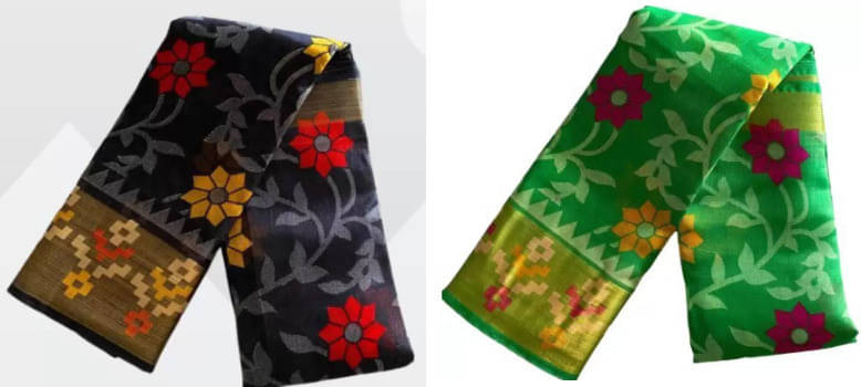     			Suali Cotton Silk Printed Saree With Unstitched Blouse Piece ( Multicolor )