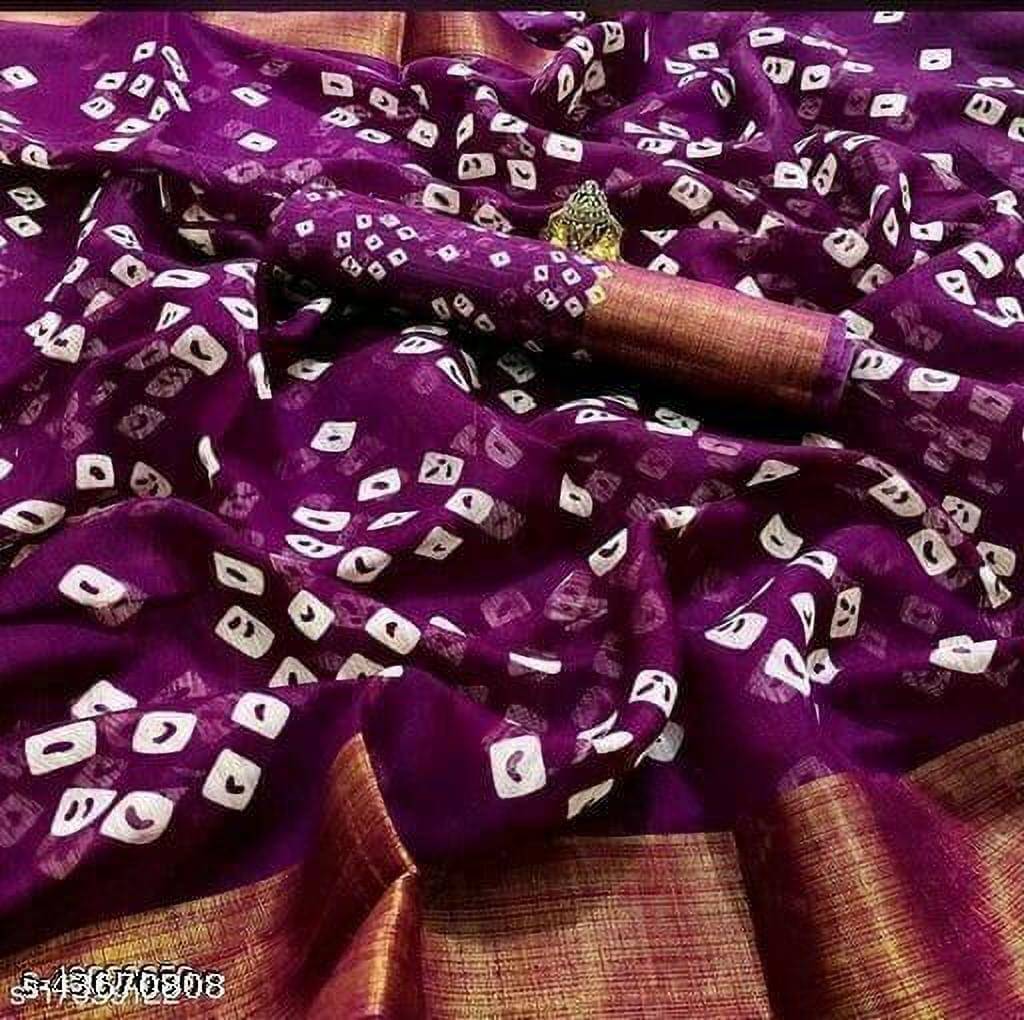     			Suali Cotton Silk Printed Saree With Unstitched Blouse Piece ( Gold )