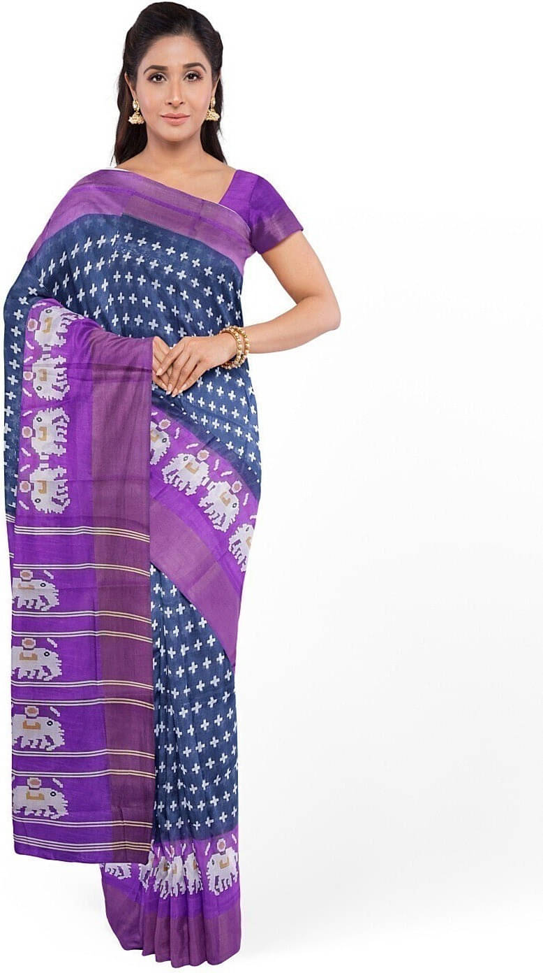 Suali Georgette Printed Saree With Unstitched Blouse Piece ( Grey ) Suali Georgette Printed Saree With Unstitched Blouse Piece ( Grey )