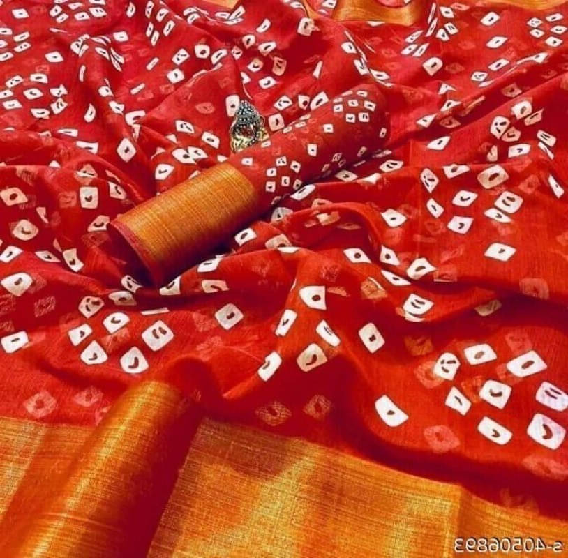     			Suali Georgette Printed Saree With Unstitched Blouse Piece ( Red )