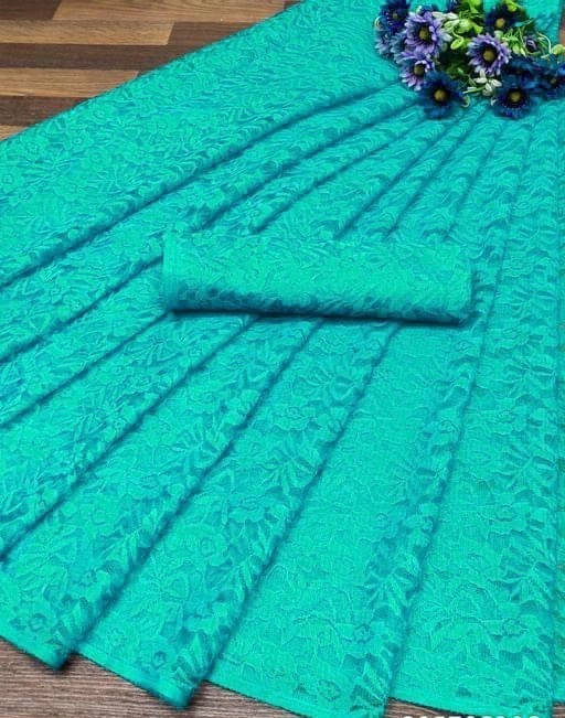 Suali Georgette Printed Saree With Unstitched Blouse Piece ( Blue ) Suali Georgette Printed Saree With Unstitched Blouse Piece ( Blue )