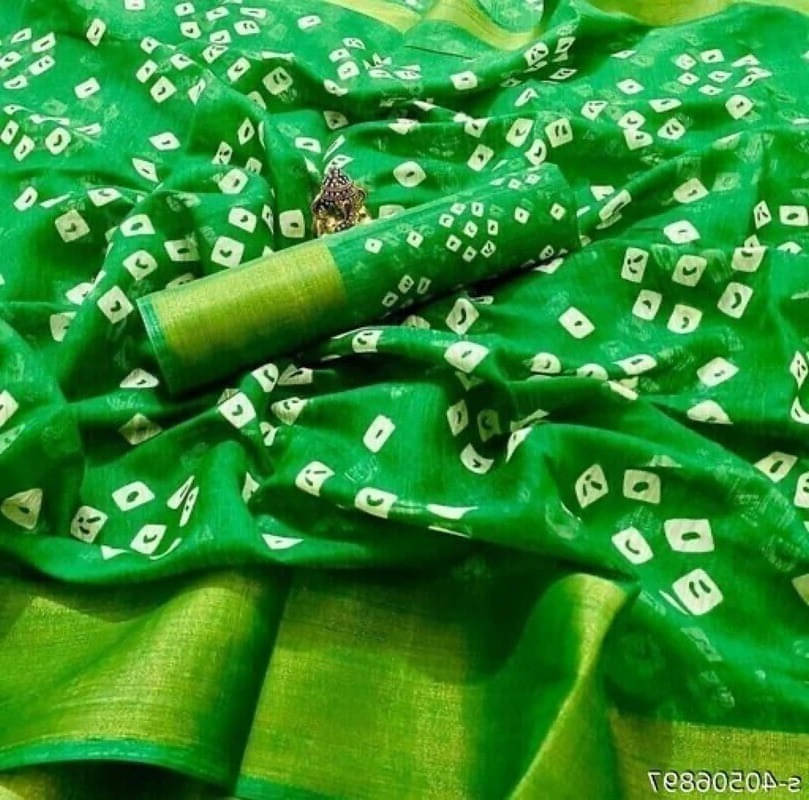     			Suali Georgette Self Design Saree With Unstitched Blouse Piece ( Green )