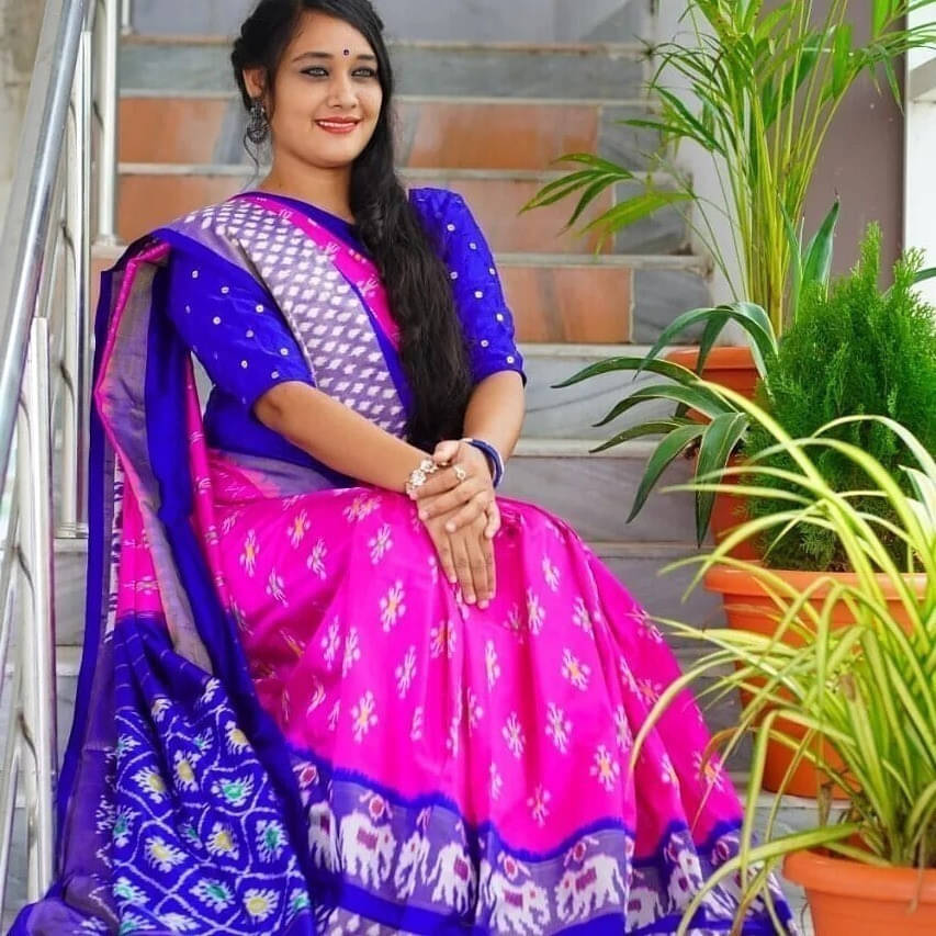     			Suali Georgette Self Design Saree With Unstitched Blouse Piece ( Blue )