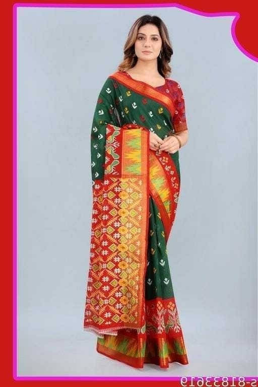     			Suali Georgette Striped Saree With Unstitched Blouse Piece ( Light Green )
