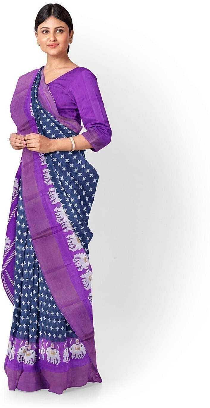     			Suali Georgette Striped Saree With Unstitched Blouse Piece ( Grey )