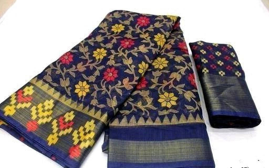 Suali Georgette Striped Saree With Unstitched Blouse Piece ( Multicolor ) Suali Georgette Striped Saree With Unstitched Blouse Piece ( Multicolor )
