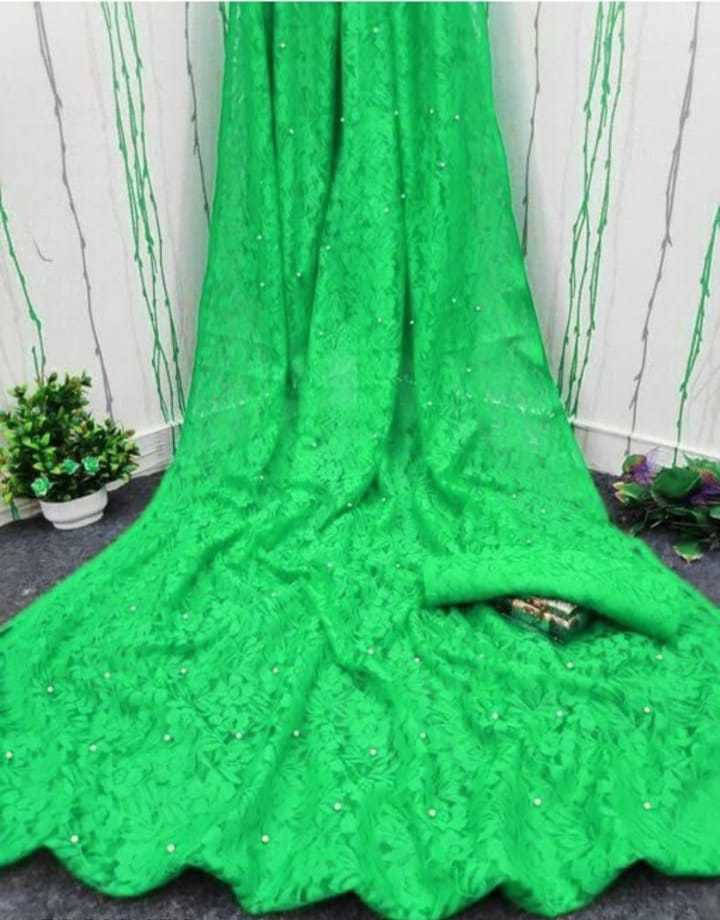 Suali Net Embellished Saree With Unstitched Blouse Piece ( Light Green ) Suali Net Embellished Saree With Unstitched Blouse Piece ( Light Green )