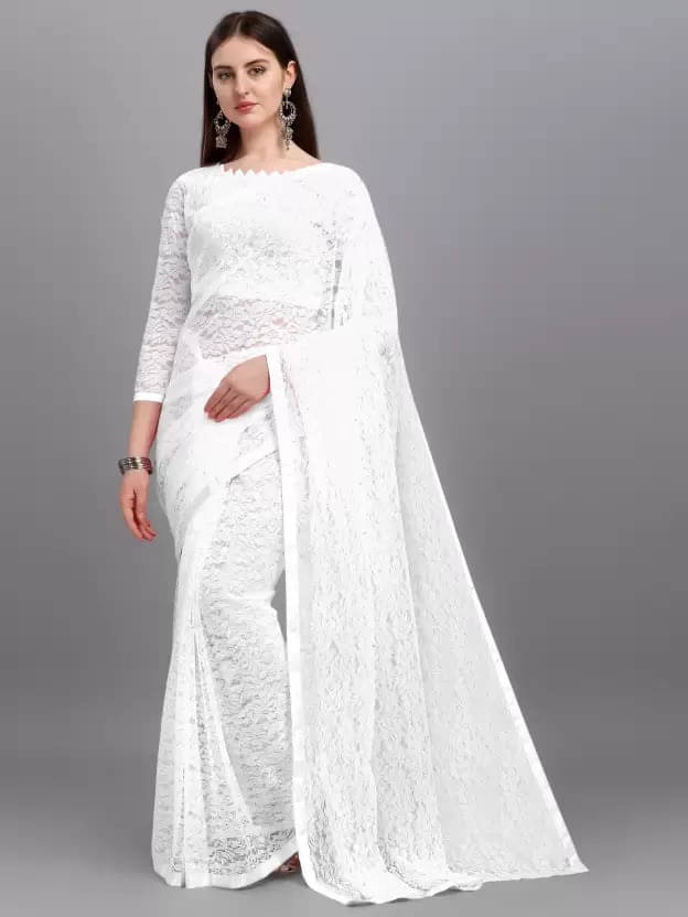 Suali Net Self Design Saree With Unstitched Blouse Piece ( Cream ) Suali Net Self Design Saree With Unstitched Blouse Piece ( Cream )