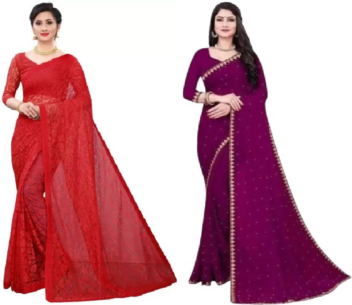 Suali Net Self Design Saree With Unstitched Blouse Piece ( Multicolor ) Suali Net Self Design Saree With Unstitched Blouse Piece ( Multicolor )
