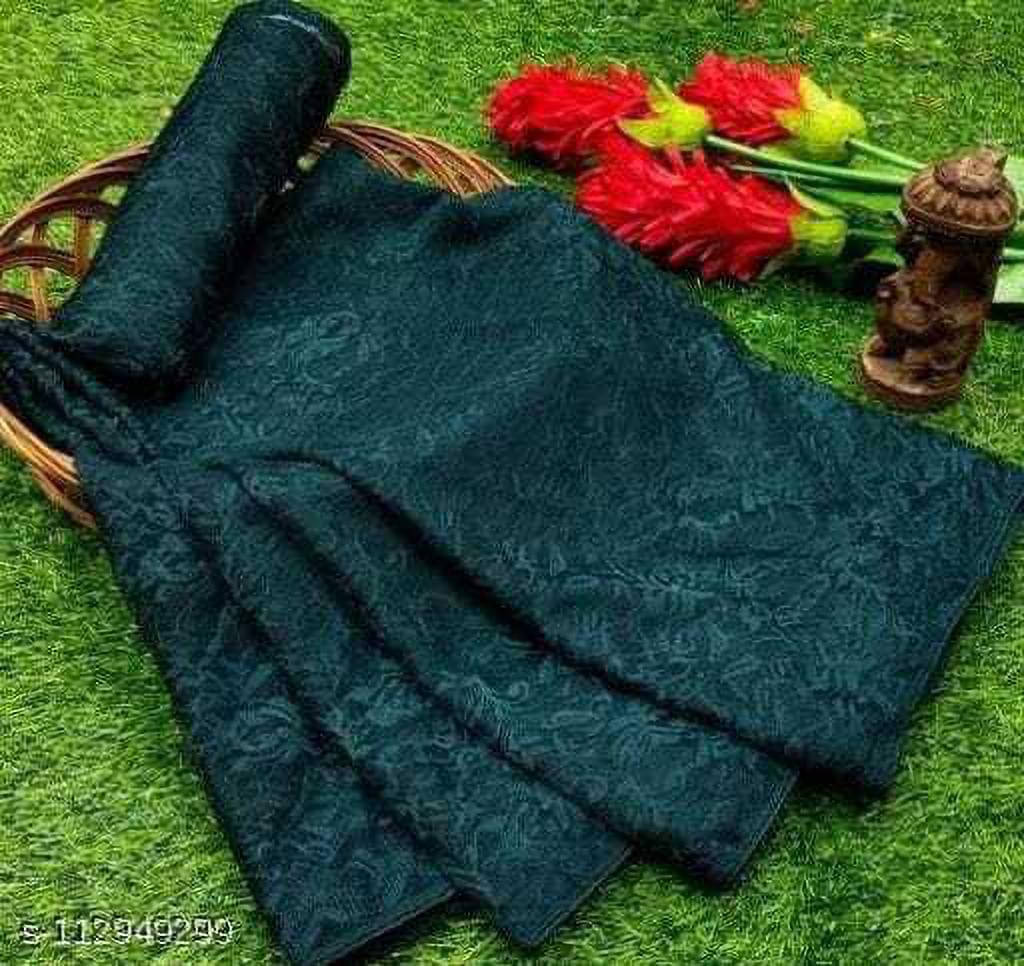 Suali Net Self Design Saree With Unstitched Blouse Piece ( Green ) Suali Net Self Design Saree With Unstitched Blouse Piece ( Green )