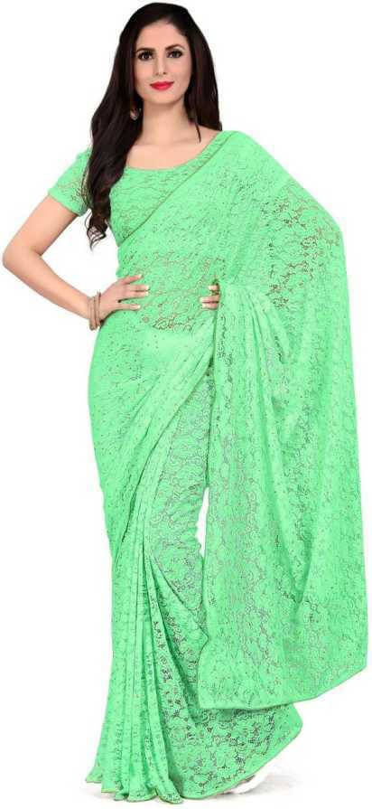 Suali Net Solid Saree With Unstitched Blouse Piece ( Light Green ) Suali Net Solid Saree With Unstitched Blouse Piece ( Light Green )