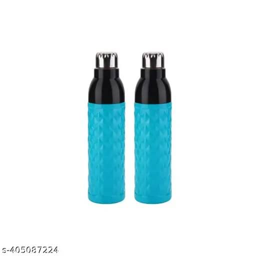 Swaraa Kitchenware Multicolour Plastic Water Bottle 1000 mL ( Set of 2 ) Swaraa Kitchenware Multicolour Plastic Water Bottle 1000 mL ( Set of 2 )