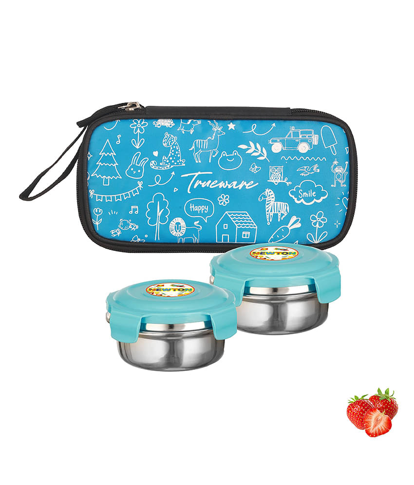 Trueware Newton 700 ML Leak Proof Stainless Steel School Lunch Boxes 2 - Container ( Pack of 1 ) Trueware Newton 700 ML Leak Proof Stainless Steel School Lunch Boxes 2 - Container ( Pack of 1 )