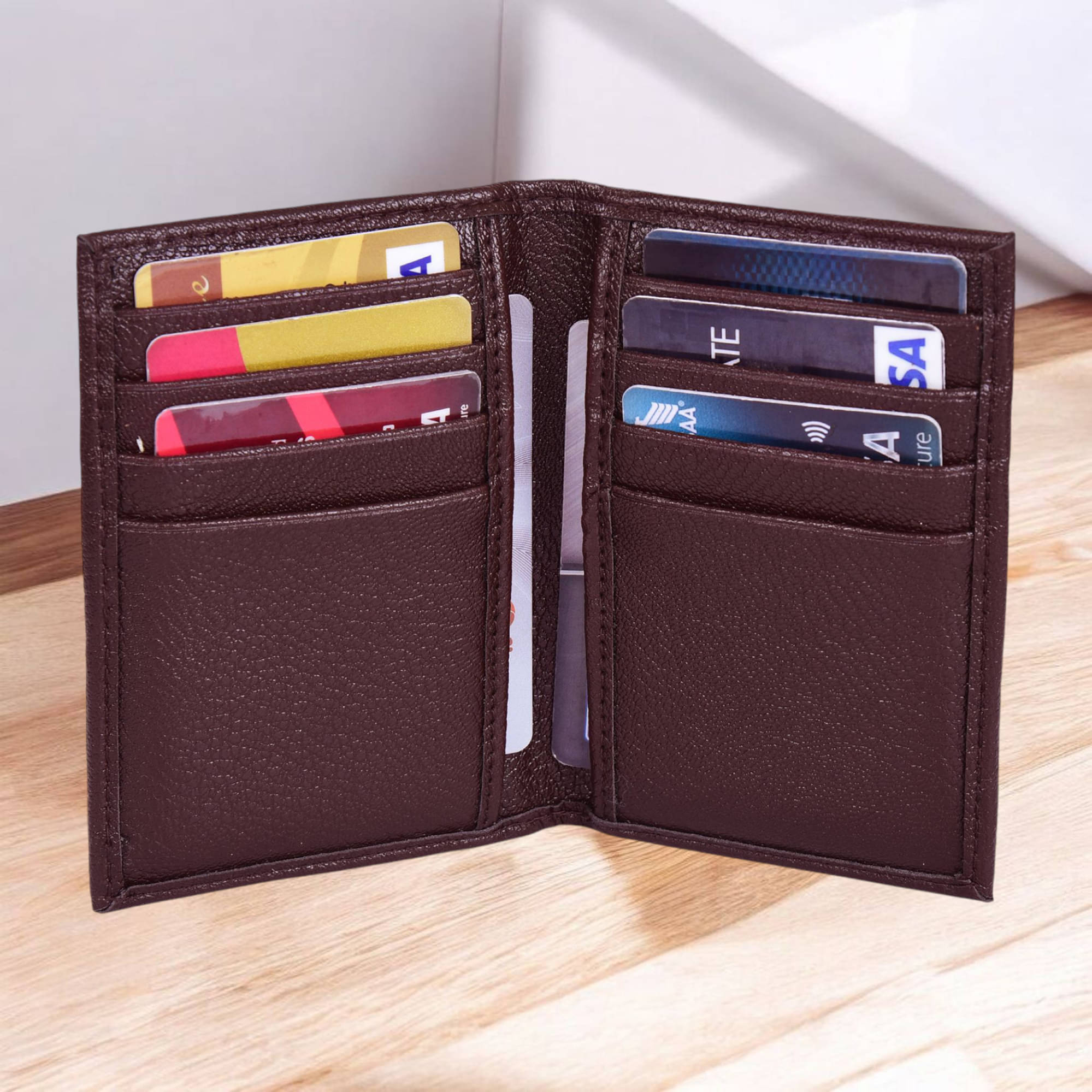     			Wingers PU Leather Unisex Card Holder ( Pack of 1 )