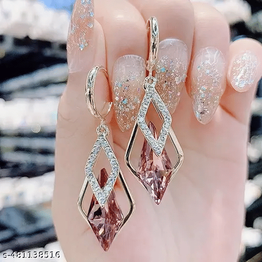     			Yugosmile Wine Drop Earrings ( Pack of 1 )