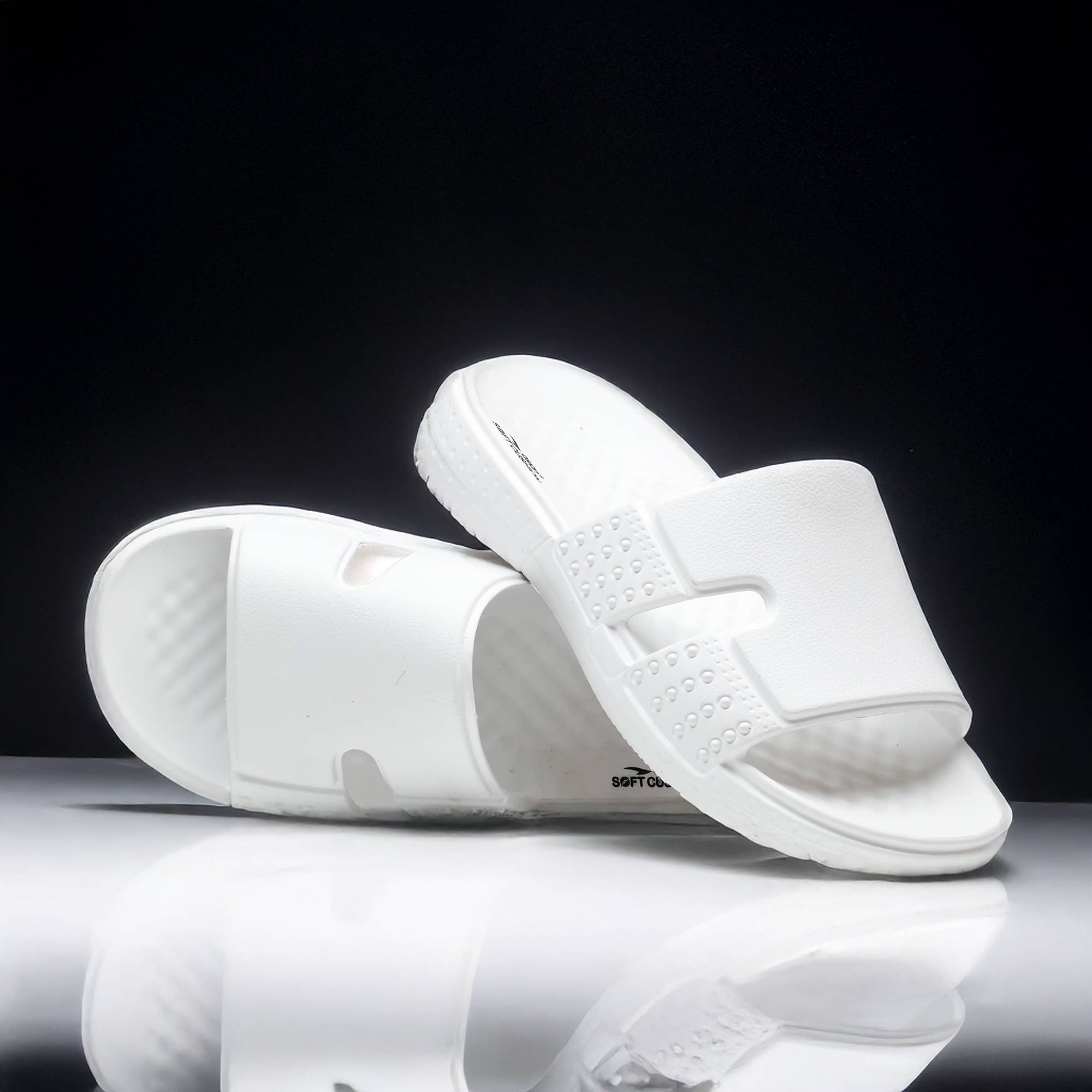     			ASIAN Off White Men's Slide Flip Flop
