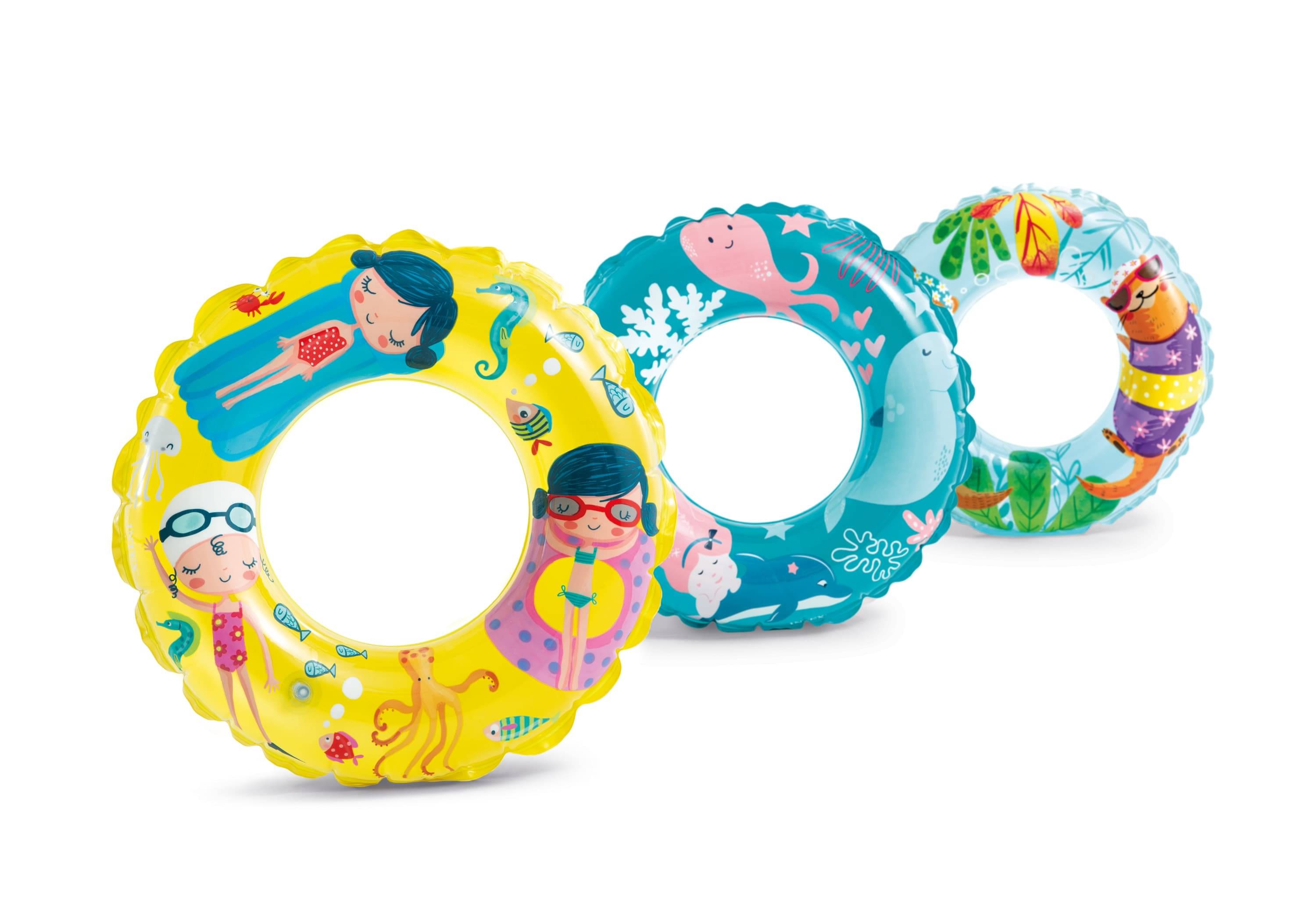     			Aarika Kids Swimming Tube Safe Anti-flip Inflatable Floats Accessories Pool Tube Ring