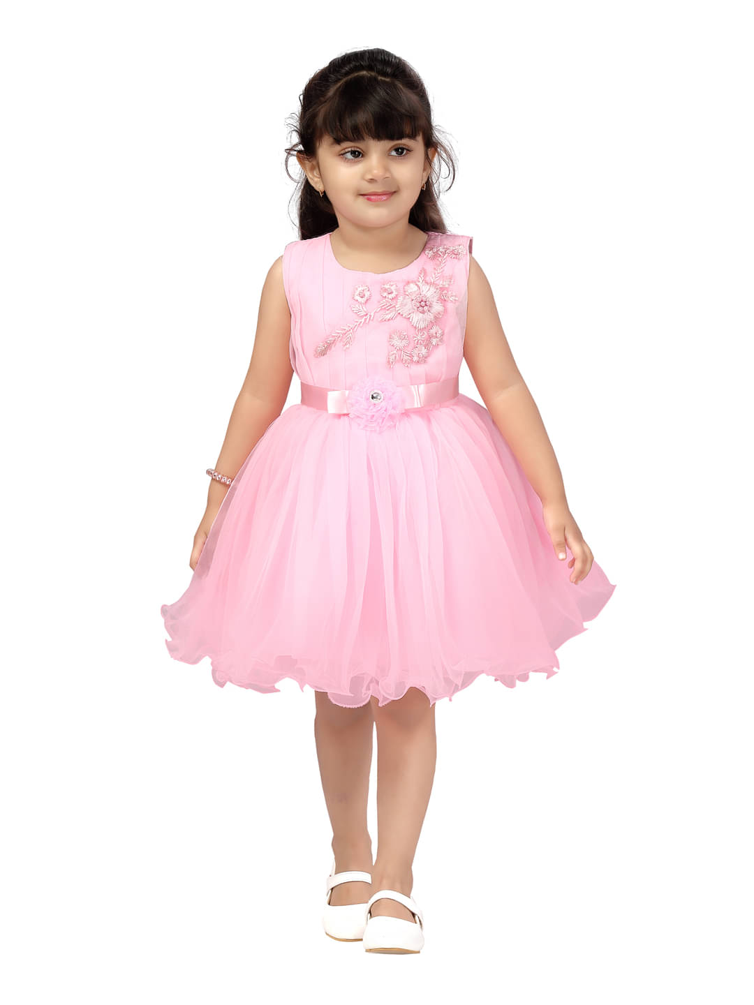 Aarika Net Frock For Girls ( Pack of 1 , Pink ) Aarika Net Frock For Girls ( Pack of 1 , Pink )