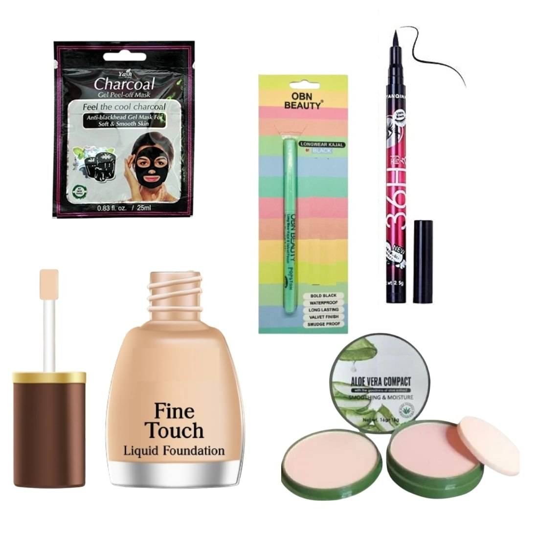     			BLUST & FAMME SPF15 Daily Makeup Essential Kit For Women, Sulfate Free( Pack of 5)