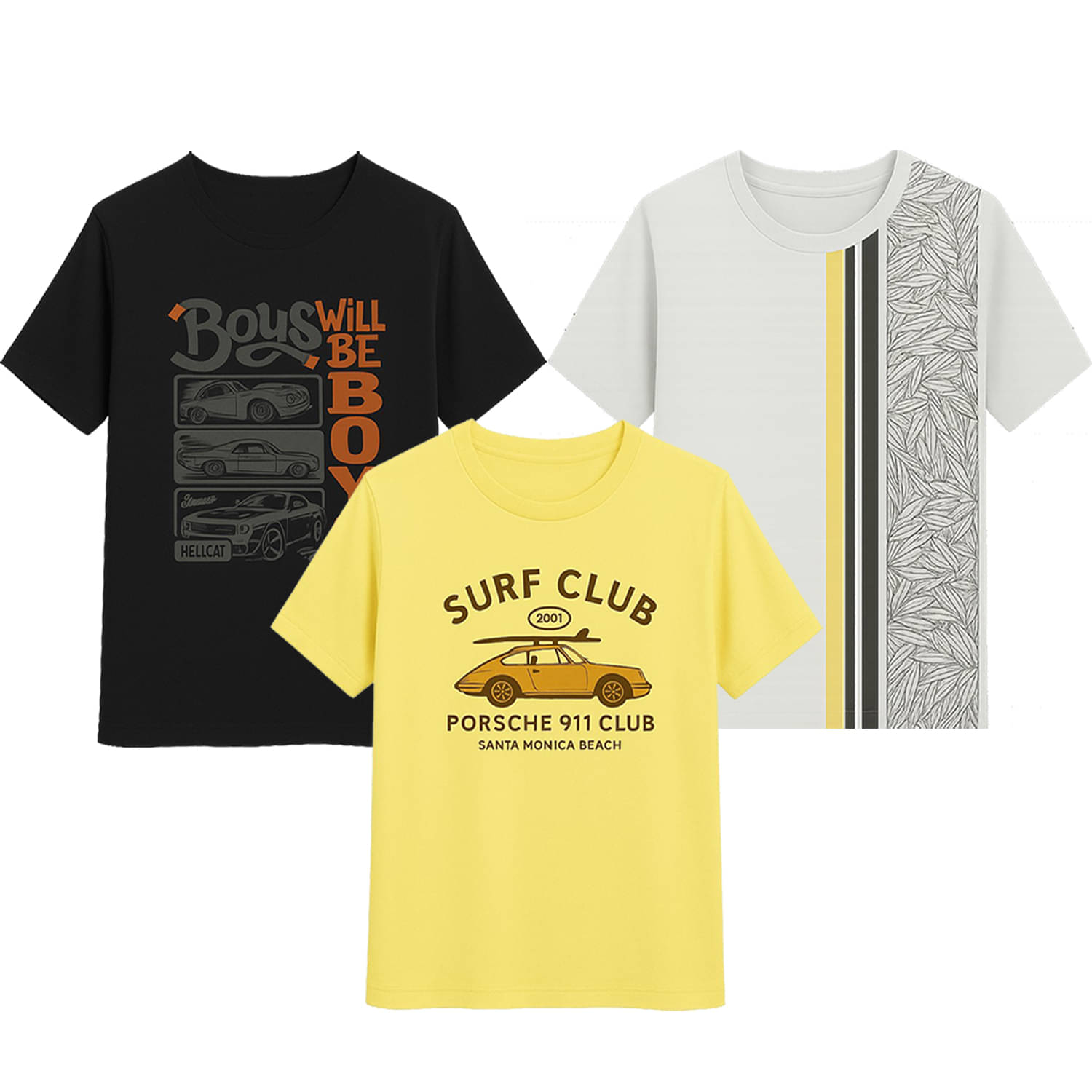     			CUTE TREND Pack of 2 Boys Cotton T-Shirt ( Multicolor 3 )