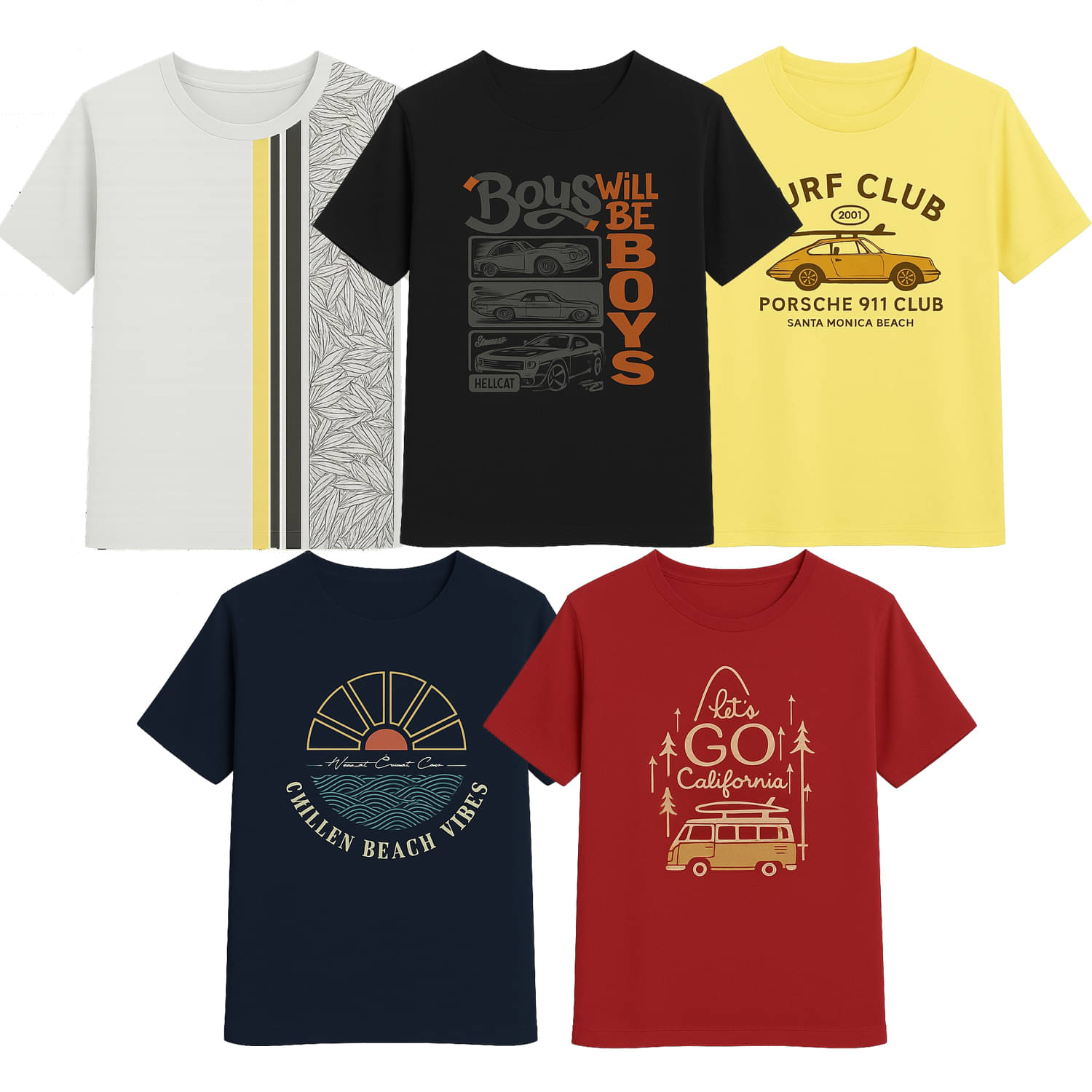     			CUTE TREND Pack of 2 Boys Cotton T-Shirt ( Multicolor 5 )