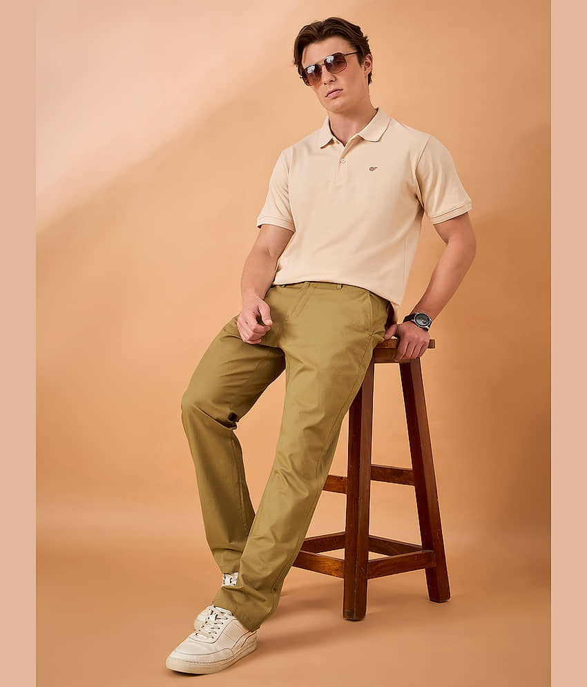 Club York Regular Flat Men's Trouser - Beige ( Pack of 1 ) - Trousers | Buy online on ZillyBuy